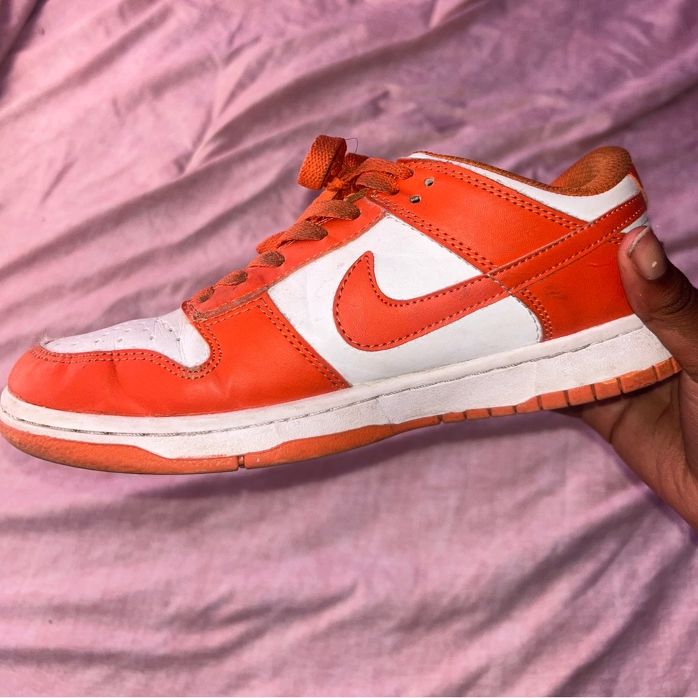 Nike Orange and White Sneakers